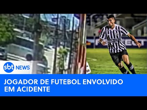 Jogador de futebol sofre acidente de carro em Fortaleza | #SBTNewsnaTV (20/08/24)