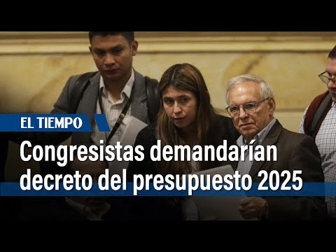 Congresistas advierten que demandarían decreto del presupuesto 2025 | El Tiempo