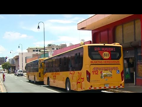 Frenan cambio de empresa de buses de Heredia