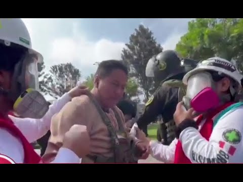 Camarógrafo de ATV fue agredido por agente policial durante cobertura de manifestación