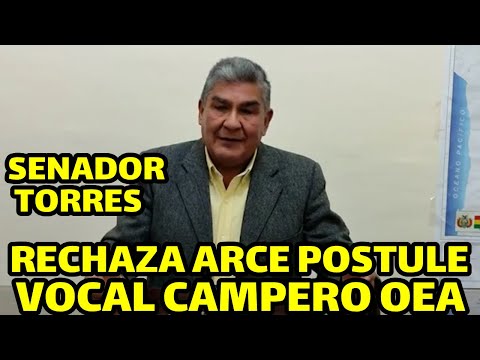 SENADOR WILLIAM TORRES DICE UNA PERSONA DENUNCIADO POR CORRUP-CIÓN NO PUEDE REPRESENTAR BOLIVIA