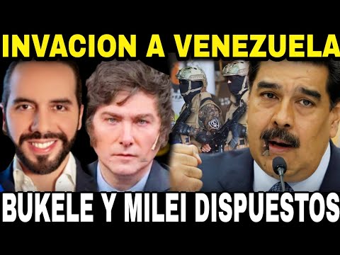 ACEPTAN RETO! NAYIB BUKELE Y MILEI SACARÁN A NICOLAS MADURO DE VENEZUELA CON ESTADOS UNIDOS Y MCM