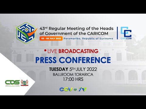 Caricom Press Conference - July 5, 2022