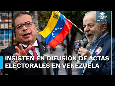 Insisten presidentes Lula y Petro en difusión de actas tras aval del Tribunal Supremo de Venezuela