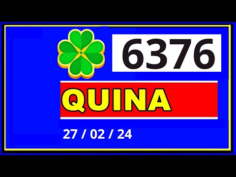 Quina 6376 - Resultado da Quina Concurso 6376