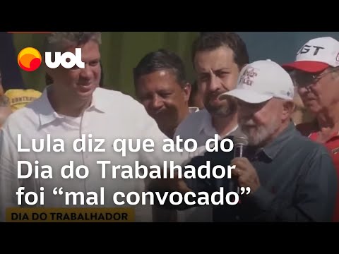 Lula diz que ato esvaziado no 1º de Maio foi 'mal convocado': 'Não fizemos o esforço necessário'