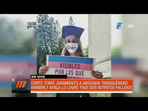 Juró la primera abogada trans del Paraguay