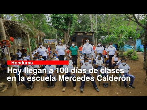 Hoy llegan a 100 días de clases en la escuela Mercedes Calderón
