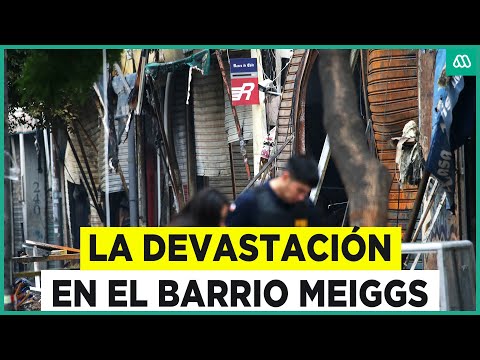 Destrucción y pérdidas millonarias: El día después del incendio en Meiggs