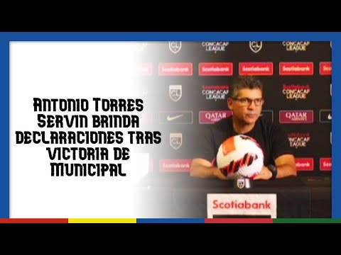 Antonio Torres Servin DT de Municipal brinda declaraciones tras la victoria