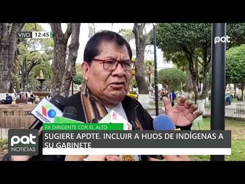 Inclusión de hijos indígenas en Gabinete de Arce