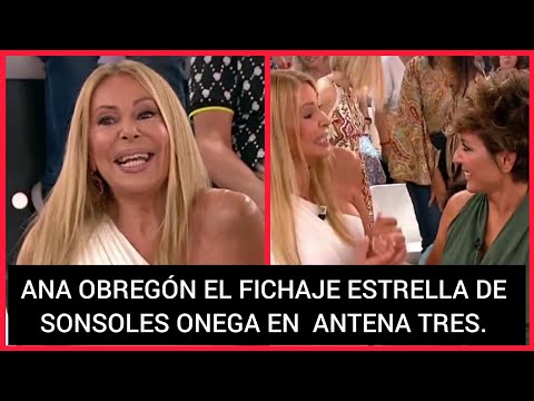 ?ANA OBREGÓN NUEVA COLABORADORA DE Y AHORA SONSOLES EN ANTENA TRES