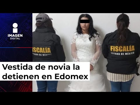 ¡La dejan vestida de novia y arrestada! Su novio 'El Ratón' huyó