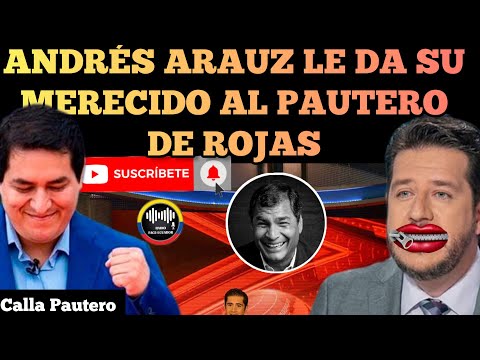 ANDRÉS ARAUZ LE DA SU MERECIDO AL PAUTERO DE CARLOS ROJAS DE ECUAVISA EN VIVO NOTICIAS RFE TV