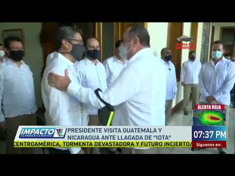 Presidente visita Guatemala y Nicaragua ante llagada de Iota