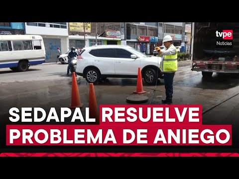 San Juan de Miraflores: caos tras desborde de aguas servidas en plena avenida San Juan