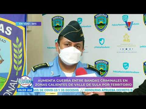 Policía Nacional informa de detenciones en San Pedro Sula
