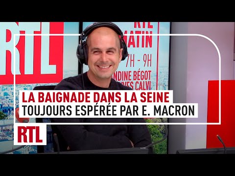 La baignade dans la Seine toujours espérée par Emmanuel Macron
