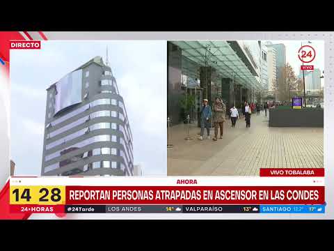 Informan que personas quedaron atrapadas en ascensor en Las Condes tras temblor
