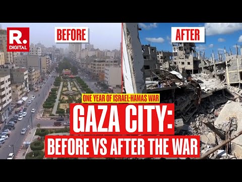 One Year Of Israel-Hamas War: A Look At Gaza City Before And After The Start Of Oct 7 War