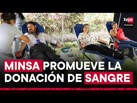 Ministerio de Salud realiza campaña de donación de sangre en Cercado de Lima