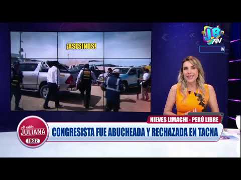 Congresista Nieves Limachi es abucheada por pobladores en Tacna