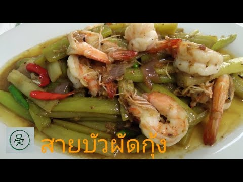 สายบัวผัดกุ้ง-สายบัวกรอบๆกุ้งเ สายบัวผัดกุ้ง-สายบัวกรอบๆกุ้งเ