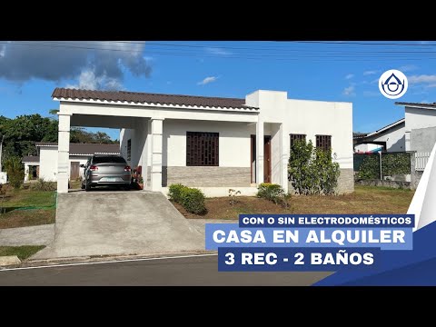 Alquila casa con electrodomésticos a 8 minutos de David, Chiriquí. 6981.5000