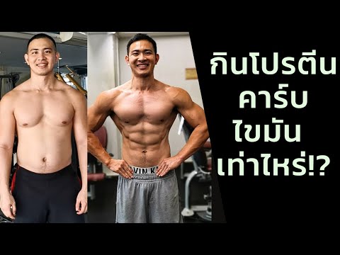 ลดท้องล่างต้องกินโปรตีนคาร์บ