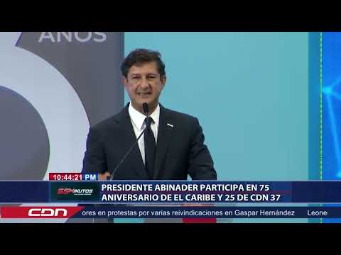 Discurso del ingeniero Manuel Estrella ante aniversarios de El Caribe y CDN