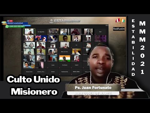 Culto Unido Misionero ONLINE | Pastor Juan Fortuoso de Costa de Marfil