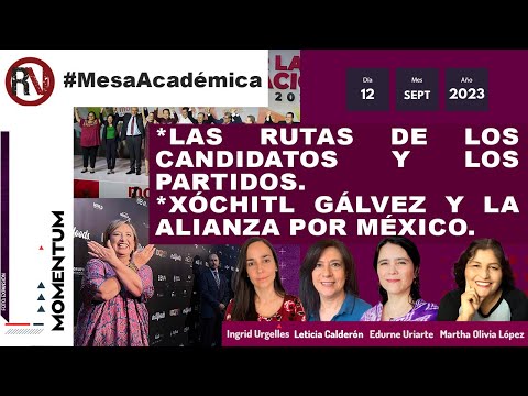 #MesaAcadémica - Las rutas de los candidatos y los partidos / Xóchitl Gálvez y la Alianza por México