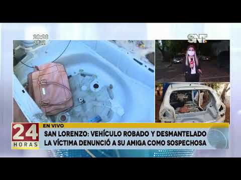 San Lorenzo: Vehículo robado y desmantelado