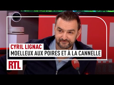 Cyril Lignac : moelleux aux poires et à la cannelle