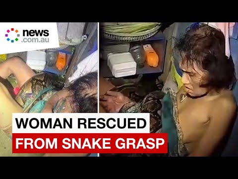 Thai woman rescued after two hours trapped in python's coils