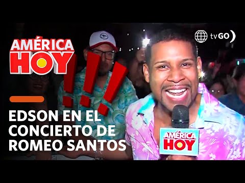 América Hoy: Edson Dávila hizo de las suyas en concierto de Romeo Santos (HOY)