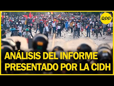 Especialistas analizan el informe presentado por la CIDH sobre protestas en el Perú