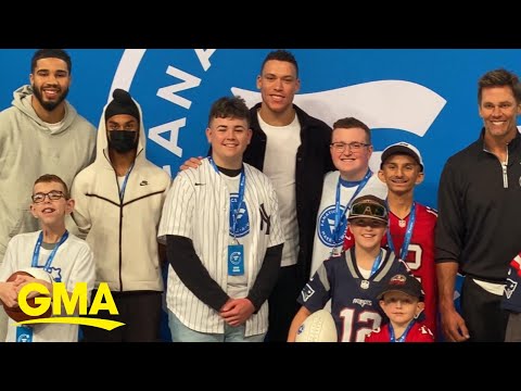 Aaron Judge, Tom Brady and Jayson Tatum team up for a surprise l GMA