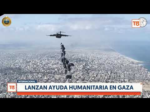 Así Egipto y Emiratos Árabes lanzan ayuda humanitaria desde aviones en la Franja de Gaza