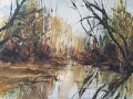 Watercolour Demo of Lake & Reflections  Painting Trees & Water Fast & Loose