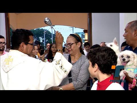 Mascotas reciben la bendición en conmemoración de San Francisco de Asís