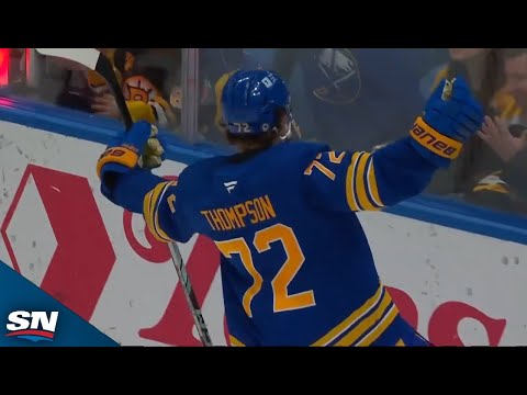 Sabres Tage Thompson Notches Seventh Career Hat Trick vs. Bruins