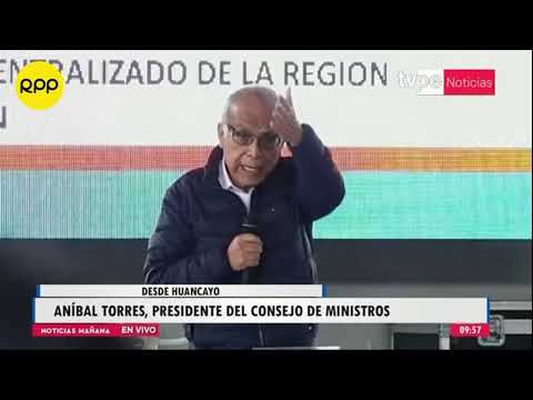Huancayo: Aníbal Torres elogió a Hitler durante apertura del Consejo de Ministros descentralizado