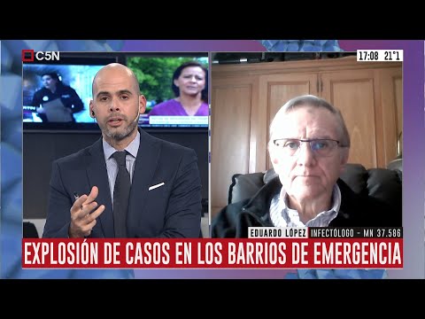 Explosión de casos en los barrios de emergencia: habla Eduardo López