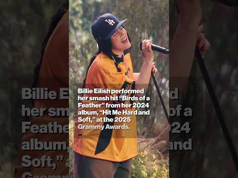 Billie Eilish pays tribute to LA with ‘Birds of a Feather’ performance at Grammys 2025 #shorts