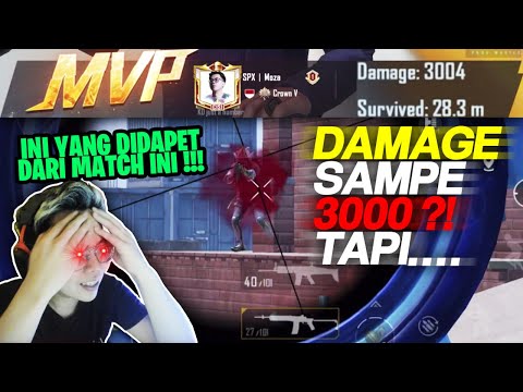 DAMAGE SAMPE 3000 ?! TAPI. . . INI YANG DI DAPET DARI MATCH INI !!! - PUBG MOBILE INDONESIA