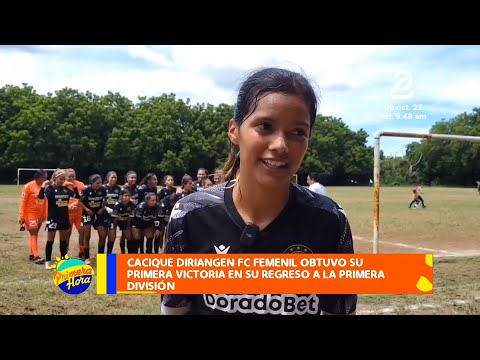 Cacique Diriangen FC femenil obtuvo su primera victoria en su regreso a la primera división