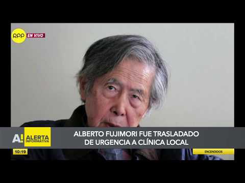 Alberto Fujimori es trasladado a clínica Centenario por parálisis facial