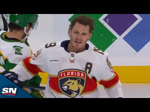 Panthers Matthew Tkachuk Crashes Into Marc-Andre Fleury and Causes Scrum After Scoring