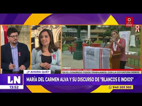 #EsNoticiaAhora | María del Carmen Alva y su discurso de blancos e indios que generó polémica